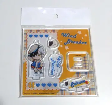 WIND BREAKER 체크 세일러 아크릴 스탠드 키링 사쿠라 하루카