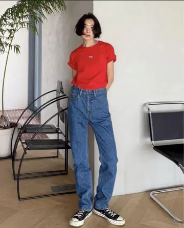 시루무린 searoomlynn 하이웨스트 슬림 데님 24