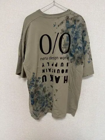 XLneru design works HAKU 무라염색 티셔츠
