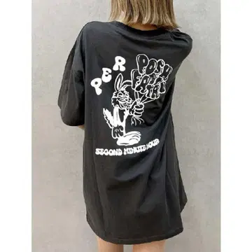 제이다 T셔츠 차콜 그레이 프리 사이즈 미사용품 즉시 완판 아이템