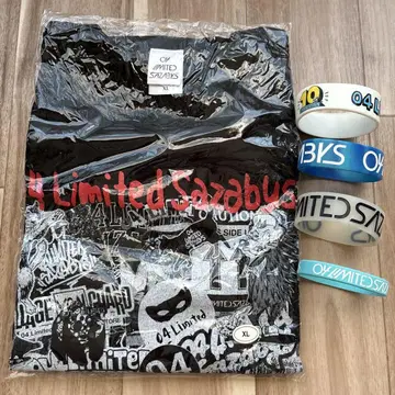 [ 레어 ] 04LimitedSazabys 포리미 티셔츠 XL 러버밴드