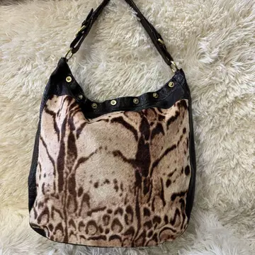FURLA 훌라 송치 천연 가죽 숄더백 A4~A3 빅 사이즈