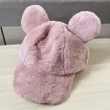 미키풍 귀도리 모자 핑크