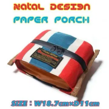 NATAL DESIGN 네이탈 디자인 페이퍼 파우치 레트로 스트라이프