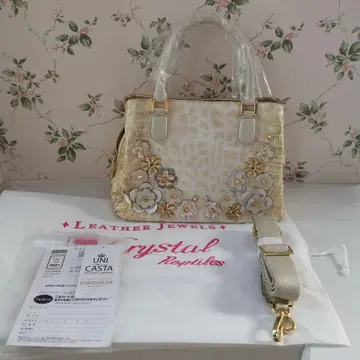 레더쥬얼스 핸드백 화이트 LEATHERJEWELS