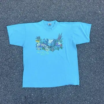 레어 90s Salt Lake City Utah 아트 t셔츠 USA제