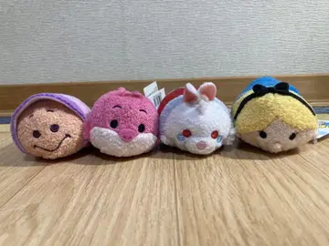 츠무츠무 앨리스 화이트 토끼 체셔 고양이 영 오이스터 봉제 인형 세트
