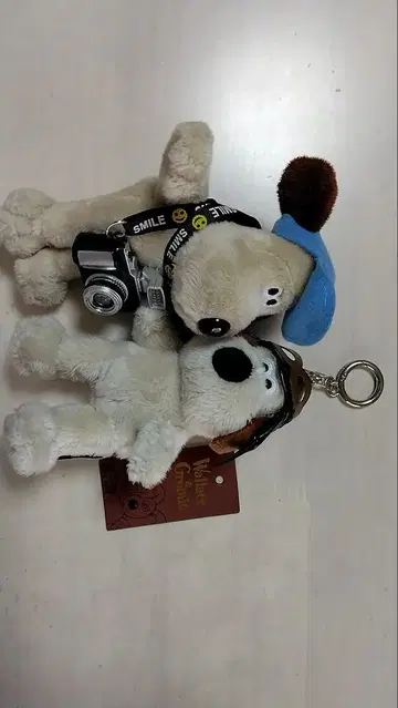 그루밋 반지 카라비너 봉제 인형 마스코트 세트