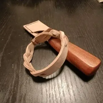 도치기 가죽 트릭 짜임 팔찌