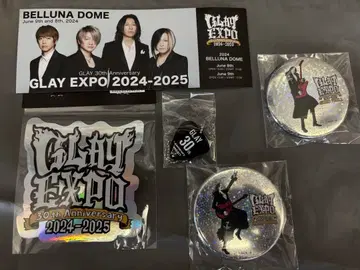 GLAY EXPO 30주년 기념 캔뱃지 스티커 세트