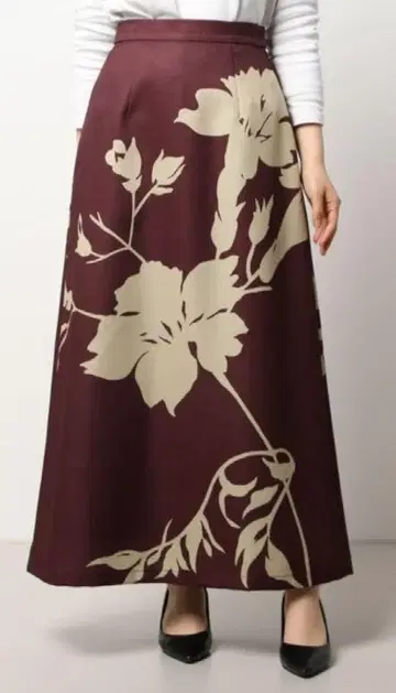 Ameri KEILY FLOWER PRINT SKIRT