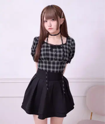 Pal elfy 초커 달린 리본 상의