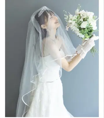 VL2307-17 화이트 웨딩 베일