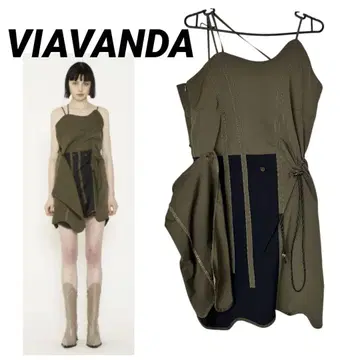 VIAVANDA 비아반다 원피스 카키