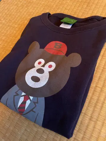 BEAMS 베어 맨투맨 M 네이비