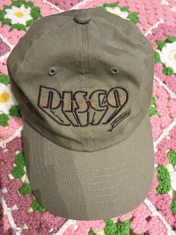 덴키 그루브 flash back disco 캡 모자 카키