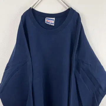 USA 구제 의류 90s 헤인즈 hanes 맨투맨 무지 파랑 두꺼운