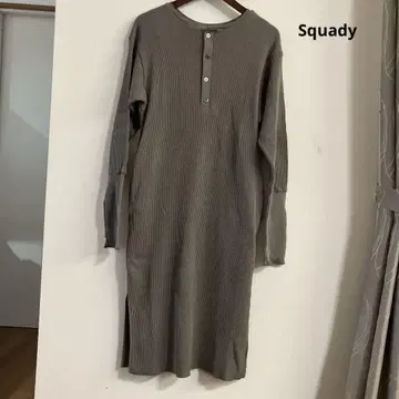 Squady 스카디 와플 원피스 카키