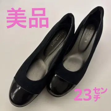 힐즈 애비뉴 네이비 스웨이드 웨지힐 슈즈 새상품급