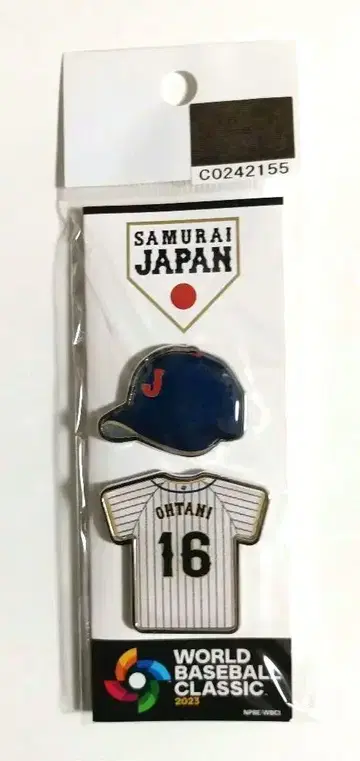 WBC 2023 사무라이 재팬 오타니 쇼헤이 핀 배지 세트