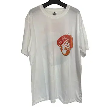 고양이와 팟타이 셔츠 화이트 [ 남성용 L~XL ]