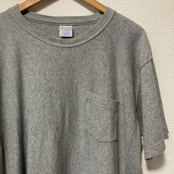 챔피온 리버스 위브 포켓 T XL 멜란지 그레이 면 100%