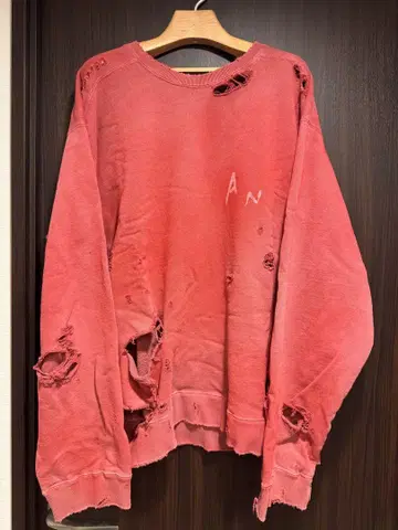 ANCELLM CRASH UNEVEN OVER SWEAT SHIRT