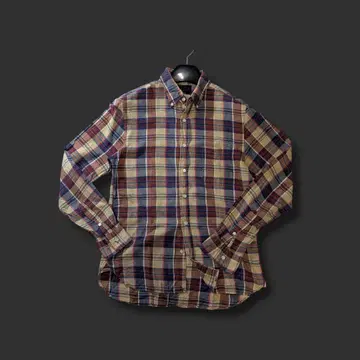 BEAMS+ Madras 체크 BD 셔츠 S 사이즈