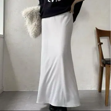 Doudou 트리아세 머메이드 스커트 라이트 그레이 편안함