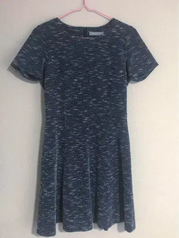 theory luxe 띠어리 트위드 원피스 네이비 반팔