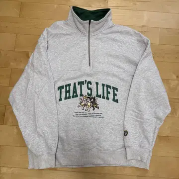 That's life 더츠라이프 하프 지퍼 맨투맨