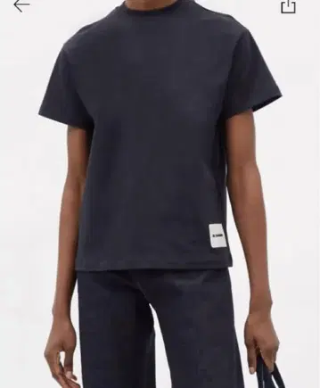 JIL SANDER+ 네이비 박스 T셔츠