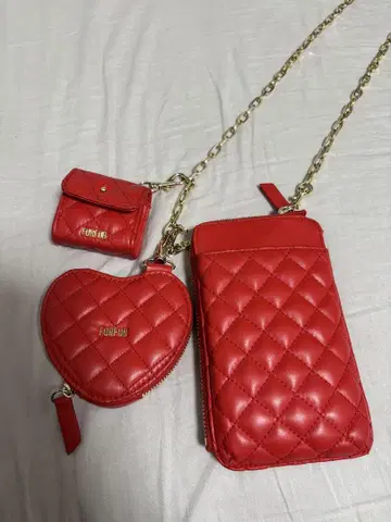퍼퍼 퀼팅 멀티 숄더백