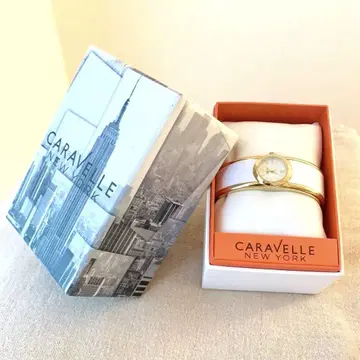 [초레어] 미사용 CARAVELLE/손목시계/화이트 골드 (작동 안 함)