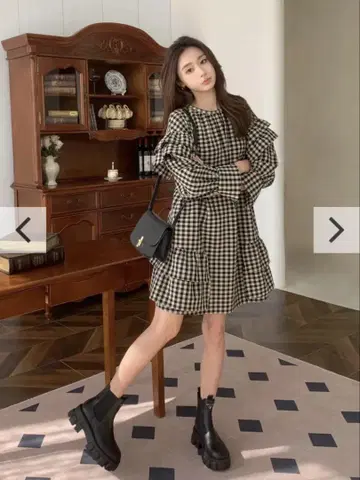 Birthday Bash BB FRILL PLAID DRESS