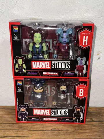 MARVEL 베어브릭 해피 복권 H상 B상 세트
