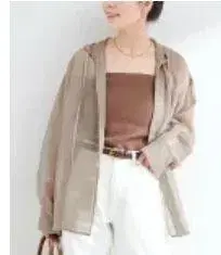 새상품 후드 시어 블루종 B.C STOCK