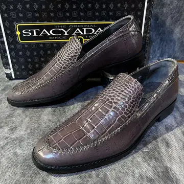 신품급 STACY ADAMS 크로커다일 패턴 로퍼 81/2M