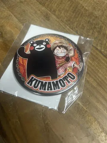 Hello, ONE PIECE 원피스 쿠마몬 캔뱃지 구마모토 한정판