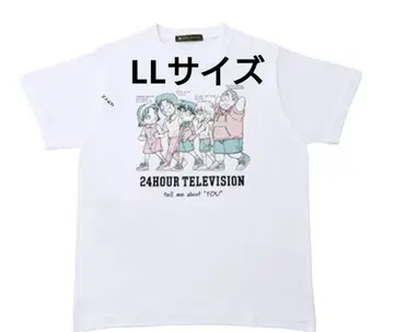 화이트 LL 사이즈 24시간 TV 명탐정 코난 T셔츠
