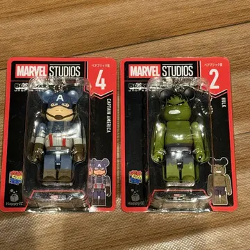 MARVEL 베어브릭 캡틴 아메리카 & 헐크 해피 복권