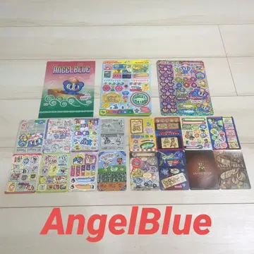 당시물 엔젤 블루 나카무라 군 씰 클리어 파일 레어 레트로