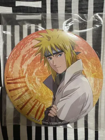 NARUTO 돌풍전 난자 나미카제 미나토 경품 캔 배지