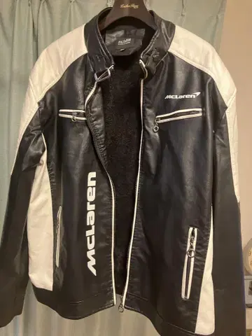 McLaren 가죽 자켓 싱글 라이더