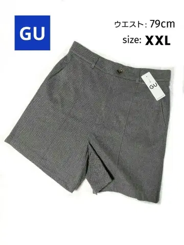 GU 헤링본 숏팬츠 [XXL] 새상품 그레이 가을/겨울 여성용