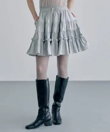 sorin 소프트 브로드 서큘러 개더 스커트