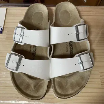 BIRKENSTOCK 애리조나/화이트 39 (25cm 내로우)