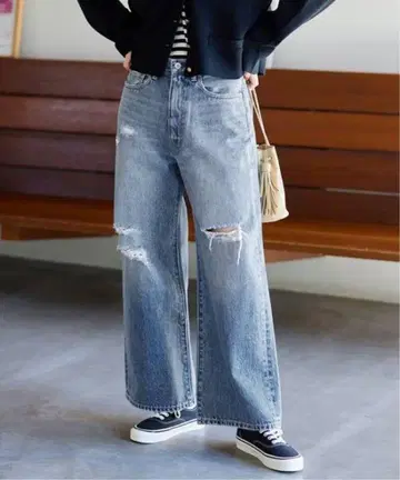 JOURNAL STANDARD 12.5oz 루즈 데님 팬츠 와이드 36
