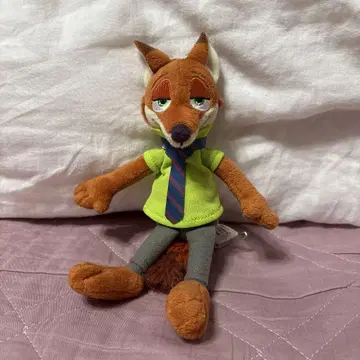 주토피아 닉 인형 배지 봉제 인형