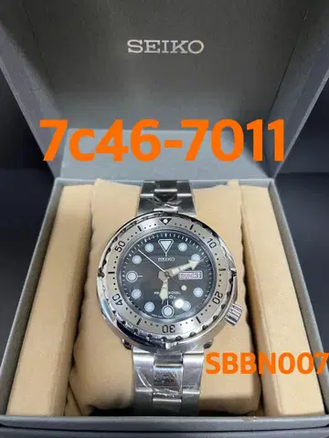 박스 포함 밴딩 7C46-7011 SBBN007 튜나캔 SEIKO 다이버
